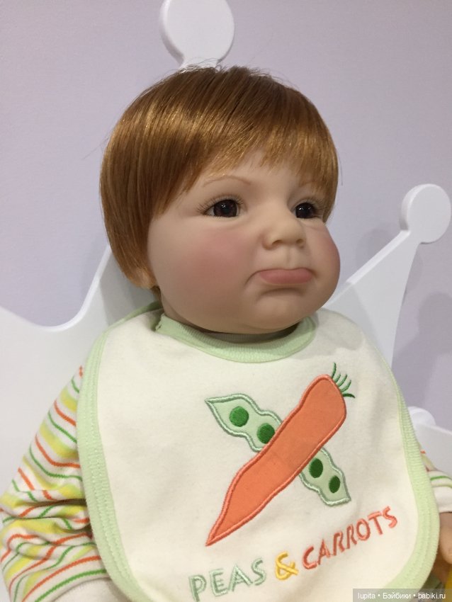 Рыжий малыш "Peas and Carrots" Lee Middleton doll от автора Reva Schick (фото 9)