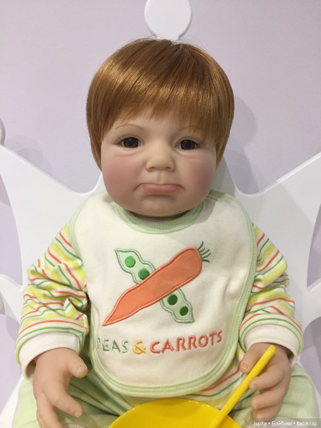 Рыжий малыш "Peas and Carrots" Lee Middleton doll от автора Reva Schick (фото 3)