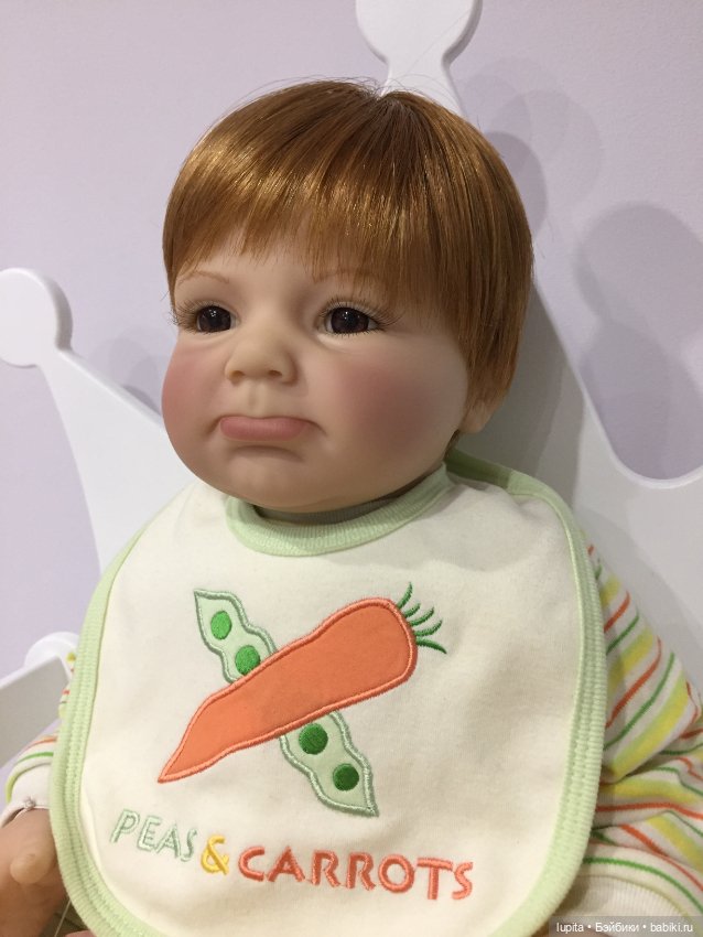 Рыжий малыш "Peas and Carrots" Lee Middleton doll от автора Reva Schick (фото 10)