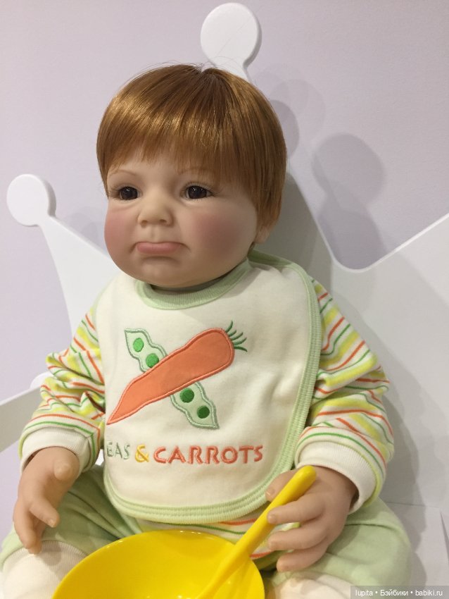 Рыжий малыш "Peas and Carrots" Lee Middleton doll от автора Reva Schick (фото 5)