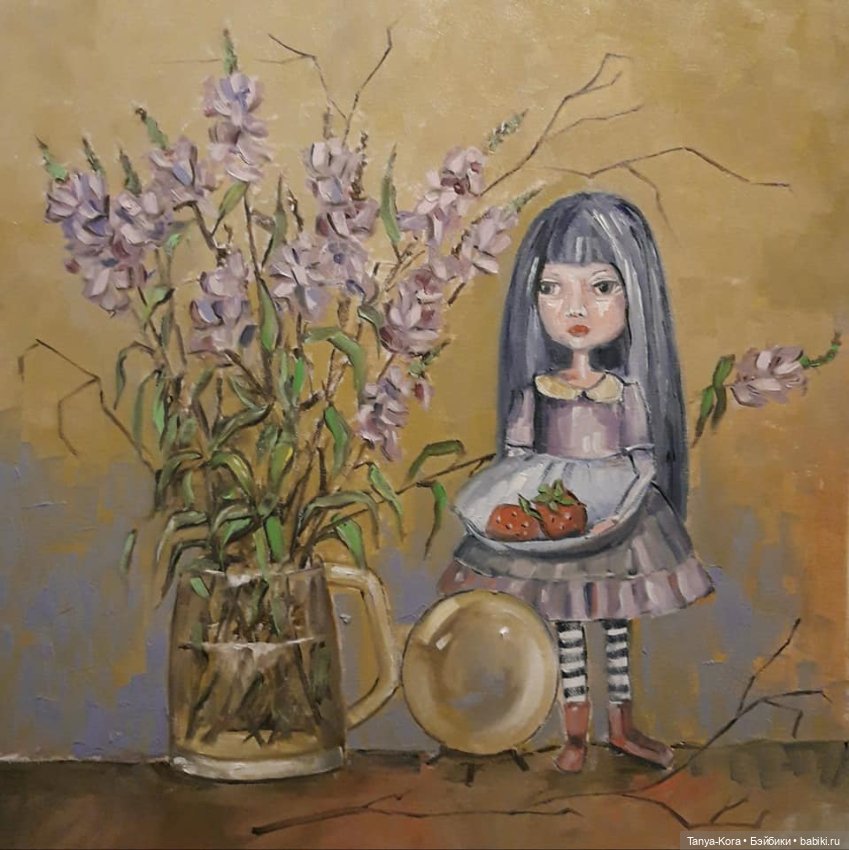 Моя живопись. Портрет новой куклы