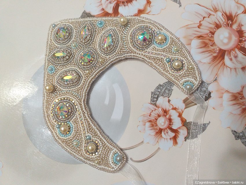 Кокошник Аврора для Готц и аналогичных кукол (фото 3)