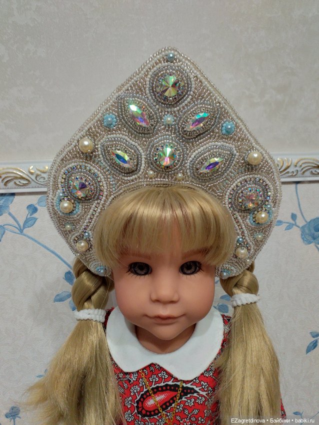Кокошник Аврора для Готц и аналогичных кукол