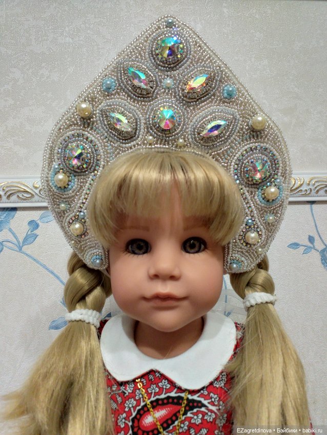 Кокошник Аврора для Готц и аналогичных кукол