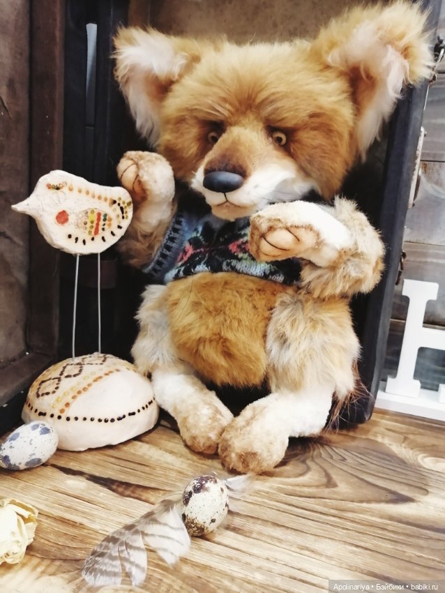 Осенний лис Fox — Авторские мишки Тедди и друзья: фото (фото 3)