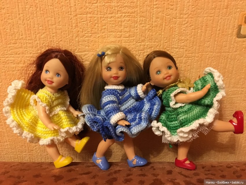 Куколки Келли. Mattel. Вязаная мода