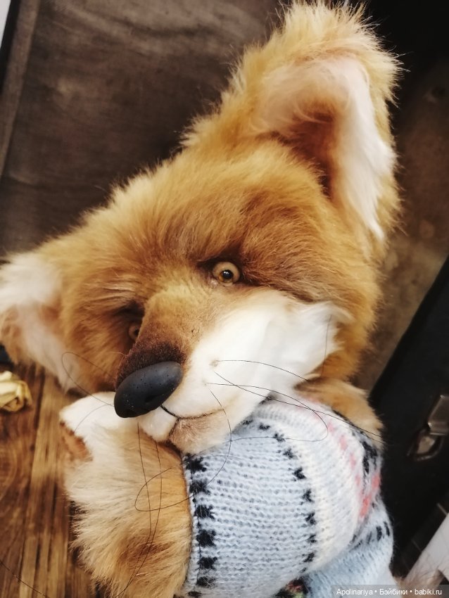 Осенний лис Fox — Авторские мишки Тедди и друзья: фото (фото 2)