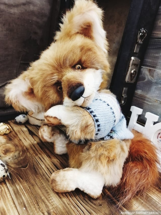 Осенний лис Fox — Авторские мишки Тедди и друзья: фото (фото 5)