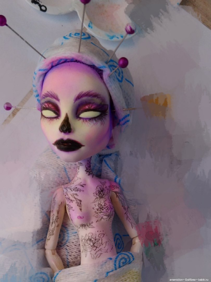 Акварельный призрак — ООАК Monster High и Ever After High: репейнт (фото 3)