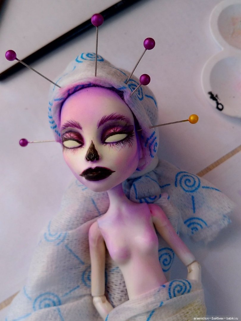Акварельный призрак — ООАК Monster High и Ever After High: репейнт (фото 2)