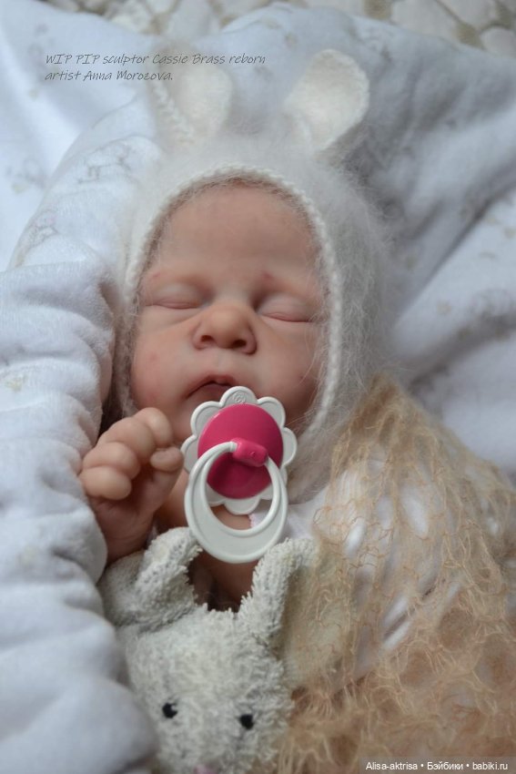 Малыш Пип от Касси Брасс в процессе рождения.Кукла реборн Анны Морозовой