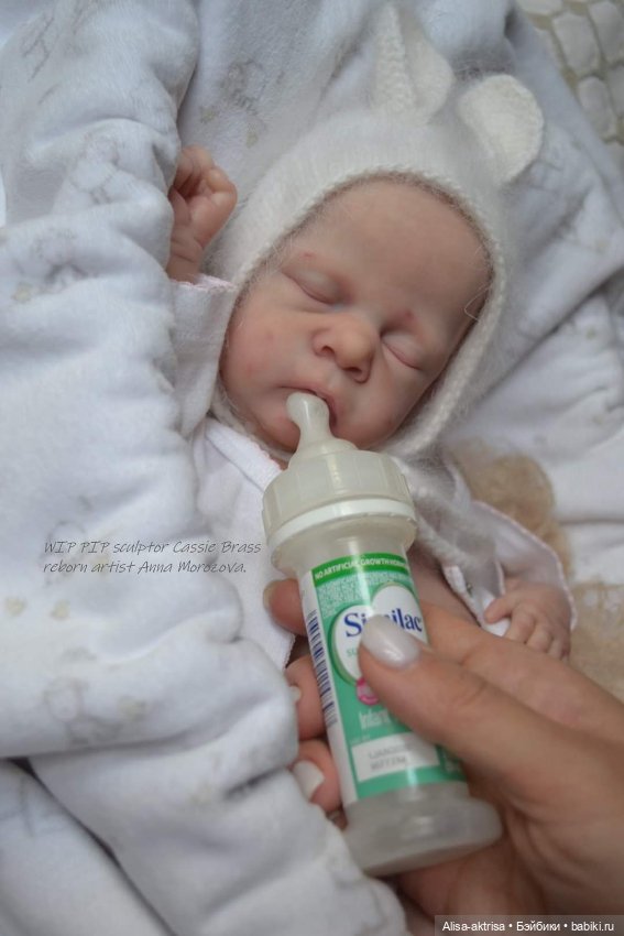 Малыш Пип от Касси Брасс в процессе рождения.Кукла реборн Анны Морозовой (фото 2)