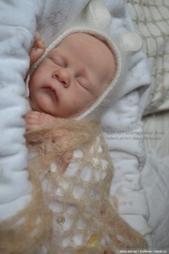 Малыш Пип от Касси Брасс в процессе рождения.Кукла реборн Анны Морозовой (фото 6)