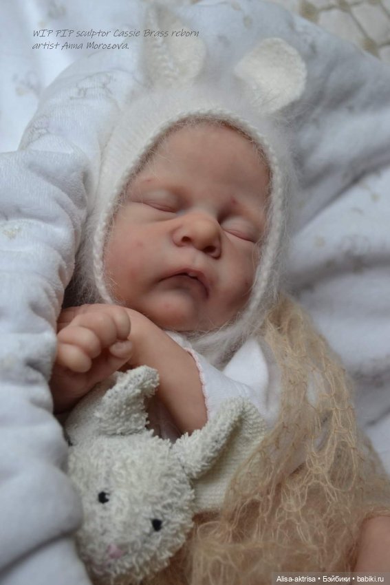 Малыш Пип от Касси Брасс в процессе рождения.Кукла реборн Анны Морозовой (фото 10)