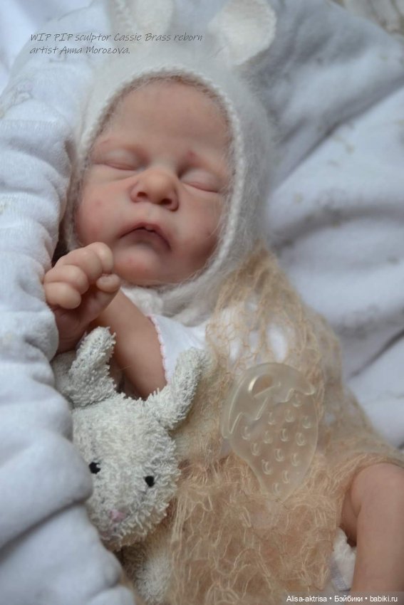 Малыш Пип от Касси Брасс в процессе рождения.Кукла реборн Анны Морозовой