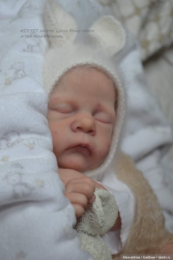 Малыш Пип от Касси Брасс в процессе рождения.Кукла реборн Анны Морозовой