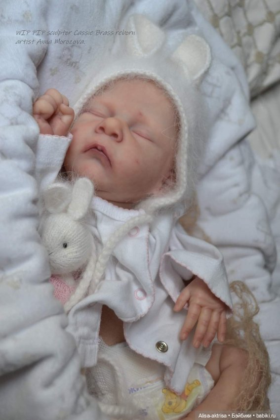 Малыш Пип от Касси Брасс в процессе рождения.Кукла реборн Анны Морозовой (фото 4)