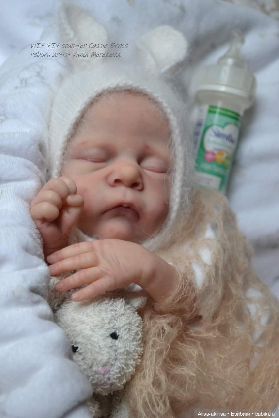Малыш Пип от Касси Брасс в процессе рождения.Кукла реборн Анны Морозовой