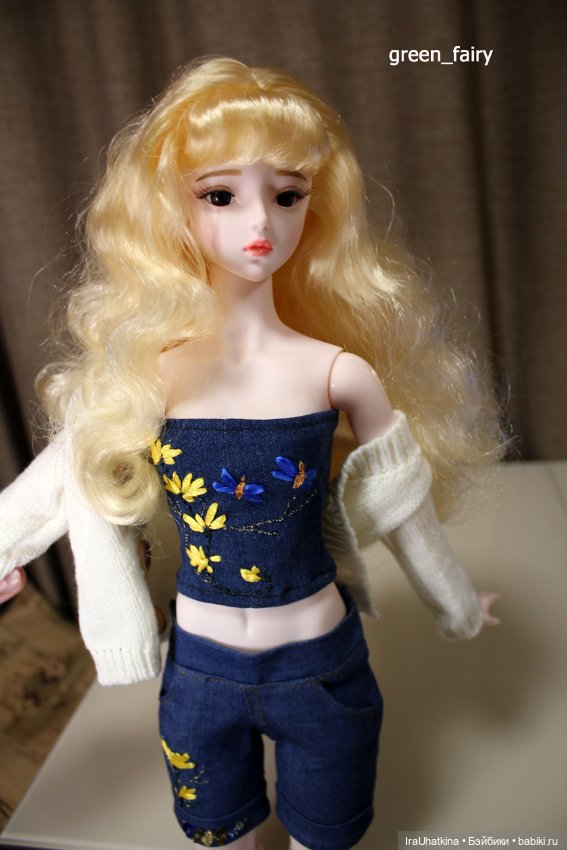 Хваст одежкой. Джинсовая двойка "корсет и шортики" для нежной девочки DBS (фото 2)