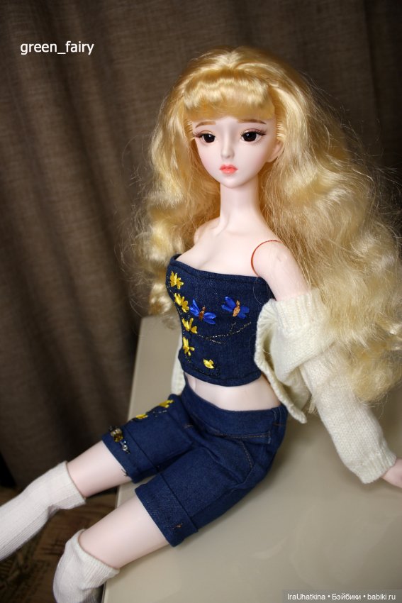 Хваст одежкой. Джинсовая двойка "корсет и шортики" для нежной девочки DBS