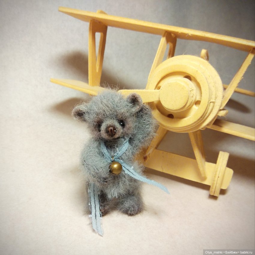 Мишка и аэроплан — Авторские мишки Тедди и друзья: фото