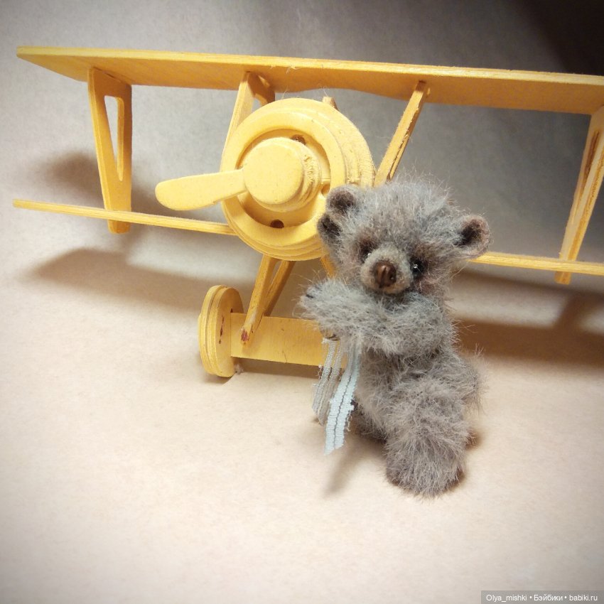 Мишка и аэроплан — Авторские мишки Тедди и друзья: фото