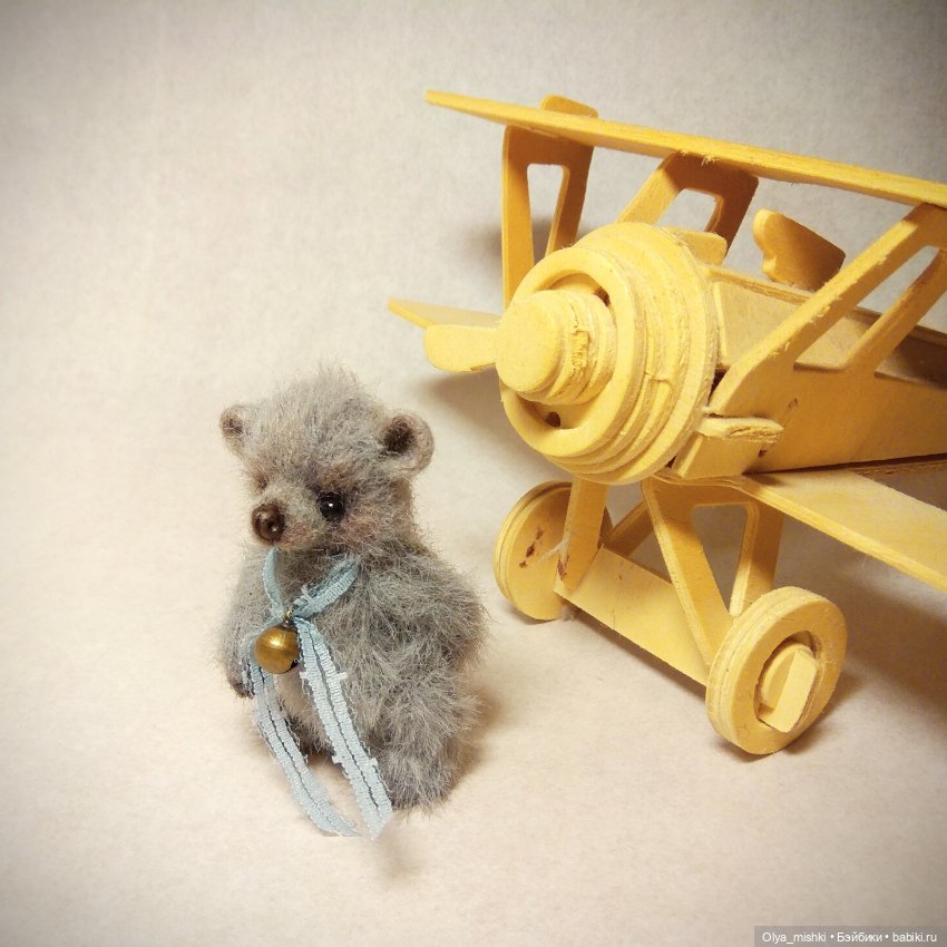 Мишка и аэроплан — Авторские мишки Тедди и друзья: фото (фото 6)
