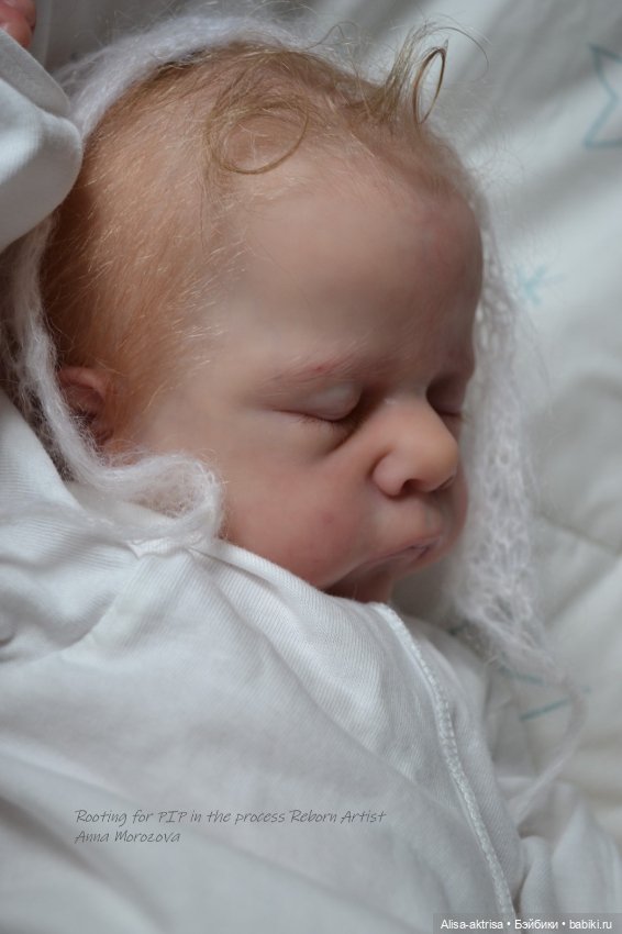 Золото волос. Пип малышок в начале рутинга. Кукла реборн Анны Морозовой