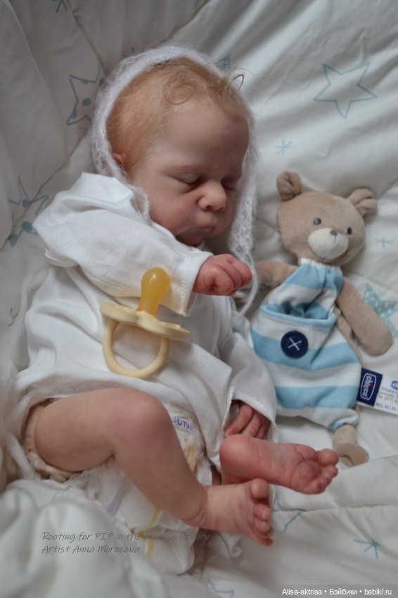 Золото волос. Пип малышок в начале рутинга. Кукла реборн Анны Морозовой