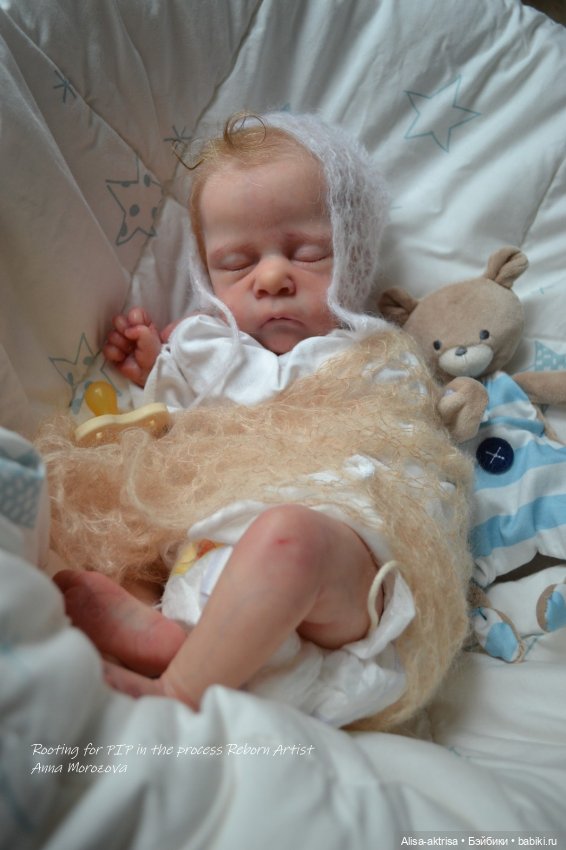 Золото волос. Пип малышок в начале рутинга. Кукла реборн Анны Морозовой