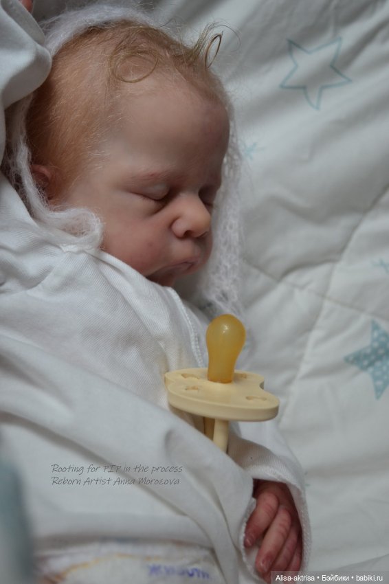 Золото волос. Пип малышок в начале рутинга. Кукла реборн Анны Морозовой