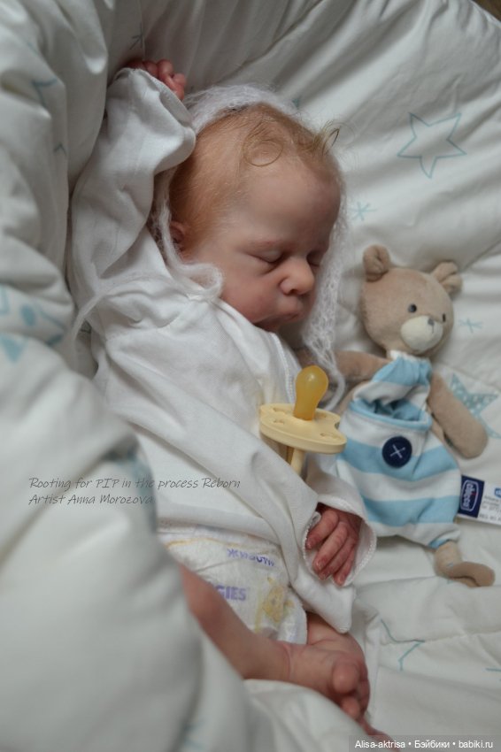 Золото волос. Пип малышок в начале рутинга. Кукла реборн Анны Морозовой