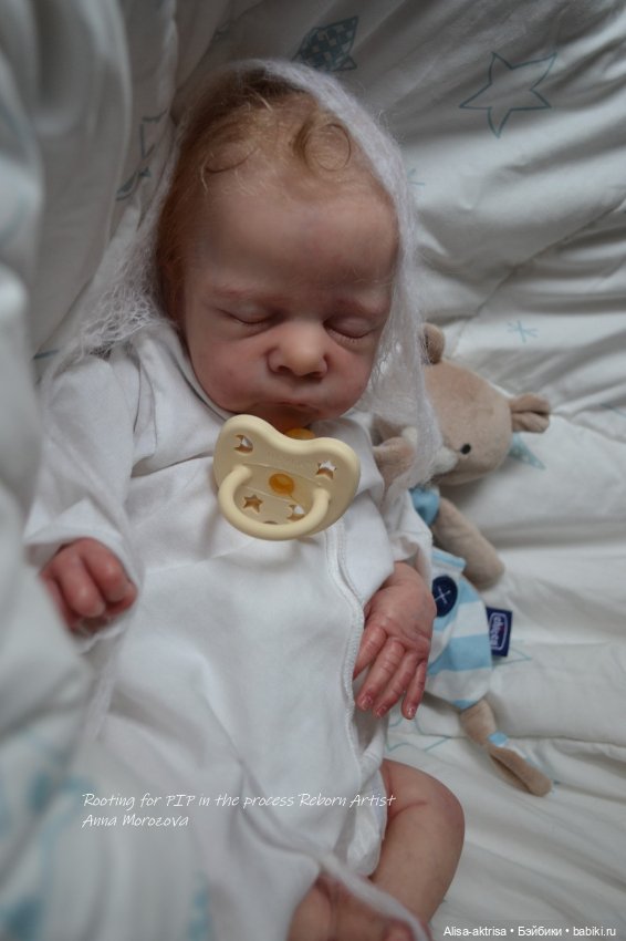 Золото волос. Пип малышок в начале рутинга. Кукла реборн Анны Морозовой