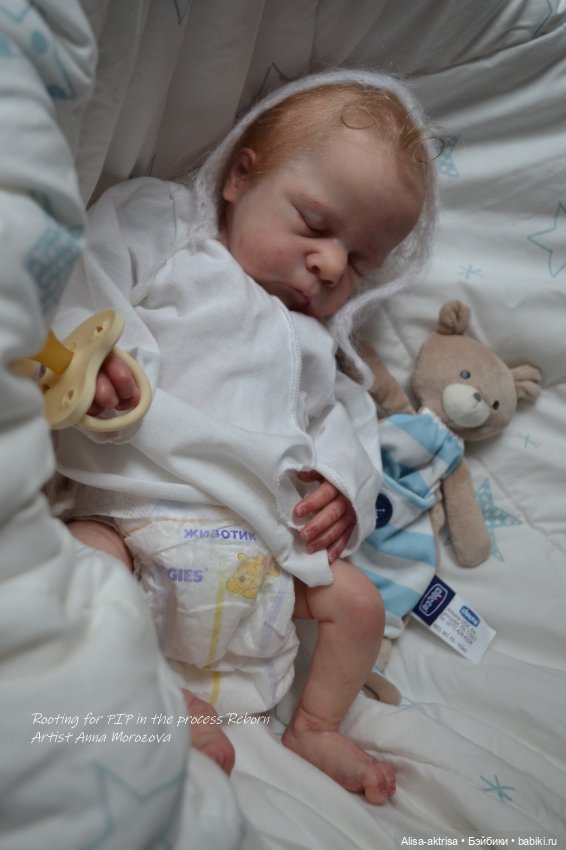 Золото волос. Пип малышок в начале рутинга. Кукла реборн Анны Морозовой