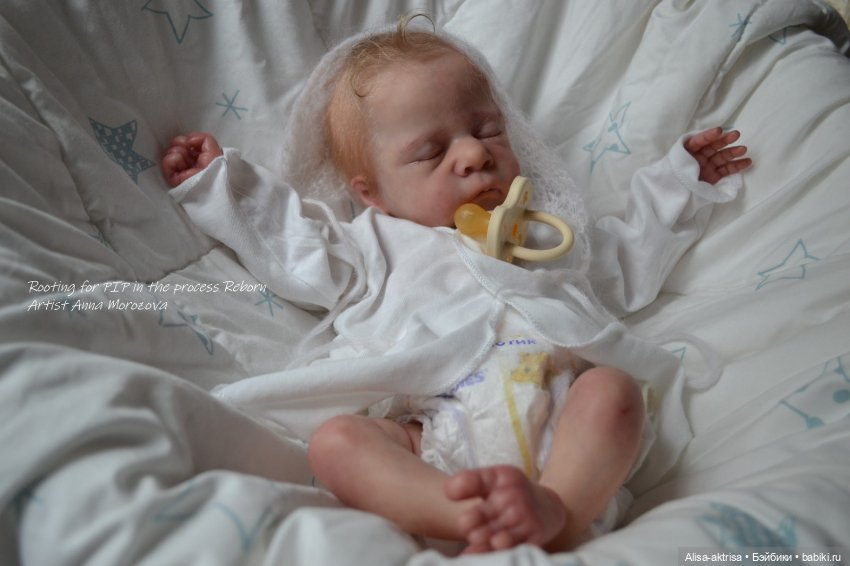 Золото волос. Пип малышок в начале рутинга. Кукла реборн Анны Морозовой