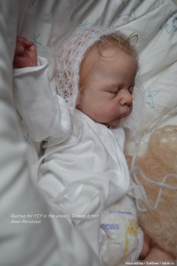 Золото волос. Пип малышок в начале рутинга. Кукла реборн Анны Морозовой