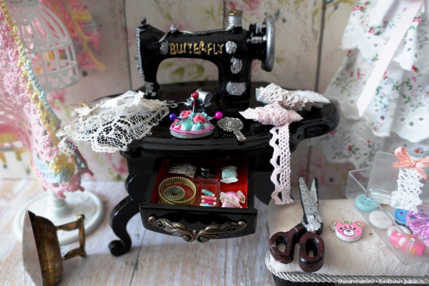 Уголок рукодельницы — Мебель для кукол и домиков: фото