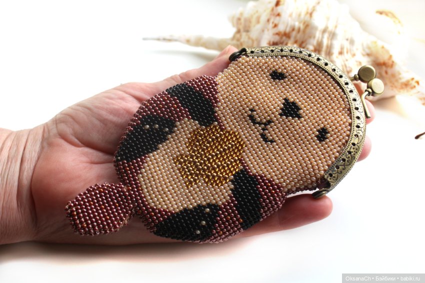 Кошелек Выдра — Вышивка крестиком (фото 5)
