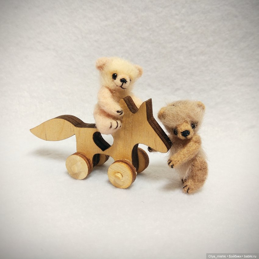 Зефир и Какао — Валяные игрушки из шерсти: сухое валяние (фото 4)