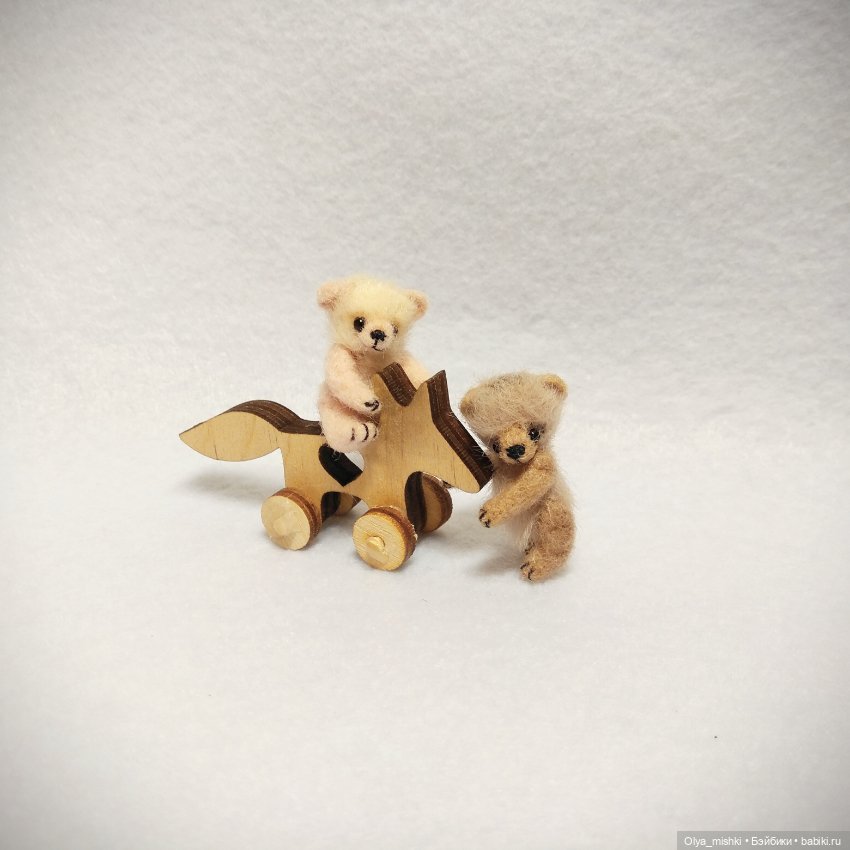 Зефир и Какао — Валяные игрушки из шерсти: сухое валяние (фото 5)