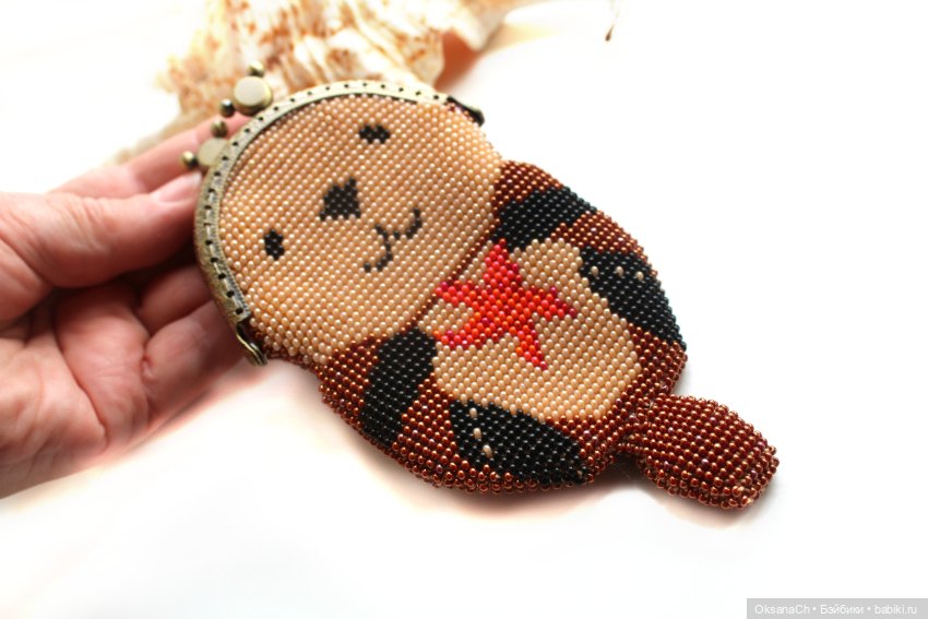 Кошелек Выдра 2 — Наши хобби и творчество: вышивка (фото 6)