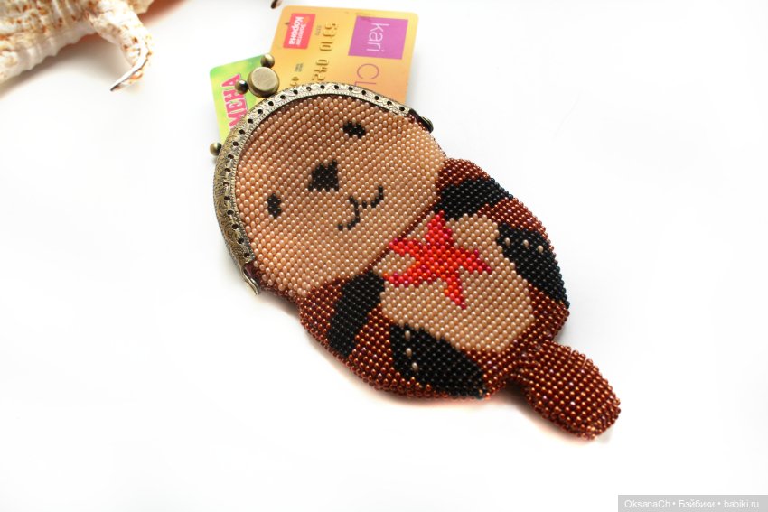 Кошелек Выдра 2 — Наши хобби и творчество: вышивка (фото 5)