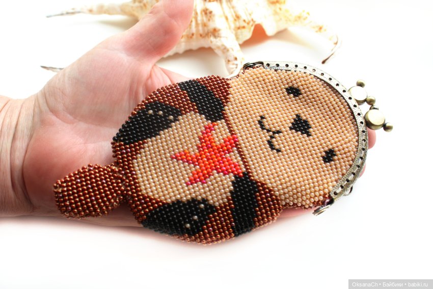 Кошелек Выдра 2 — Наши хобби и творчество: вышивка