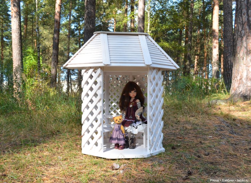 Беседка-патио с перголами