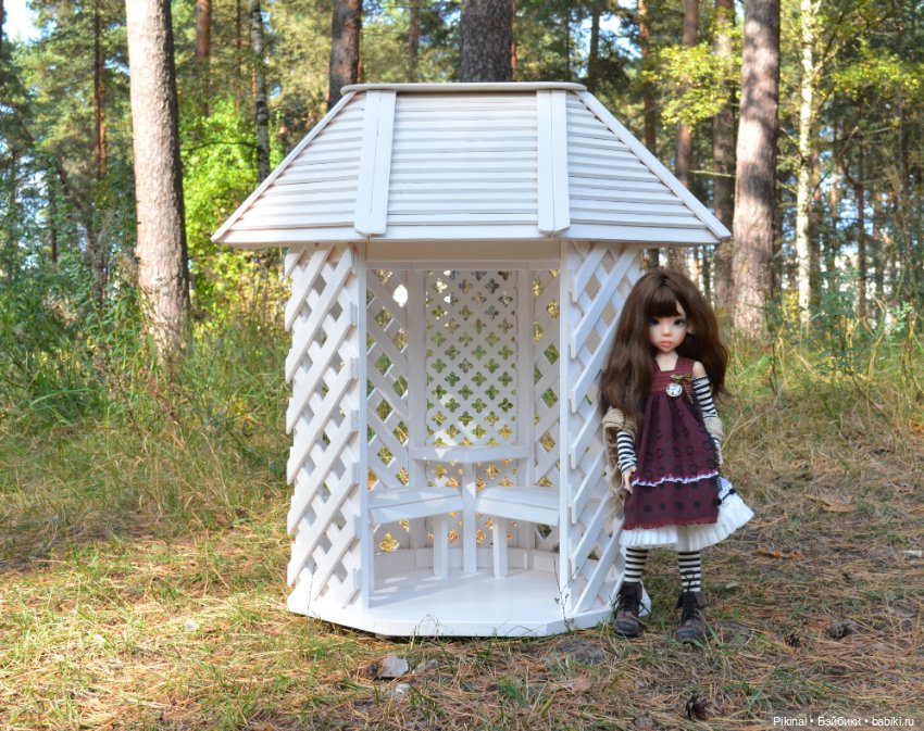 Беседка-патио с перголами