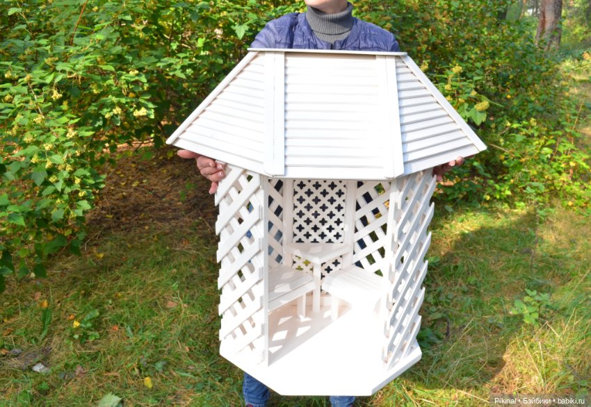 Беседка-патио с перголами