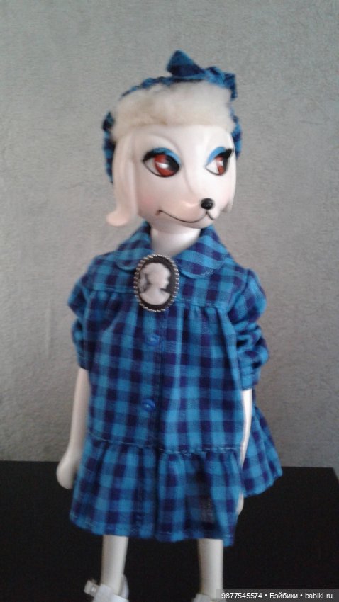 Модница Питина. Винтажная собачка 1966г