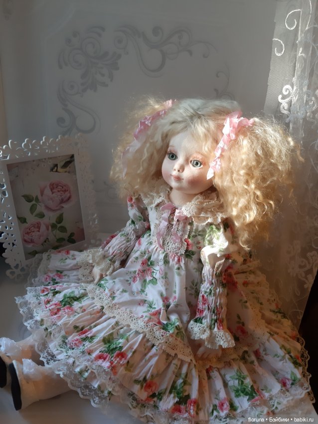 Текстильные куколки в стиле шебби (фото 5)