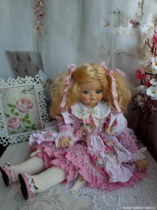 Текстильные куколки в стиле шебби (фото 2)