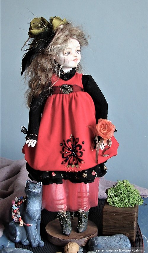 ЛОРА. Театральная девочка. Текстильная кукла (фото 7)
